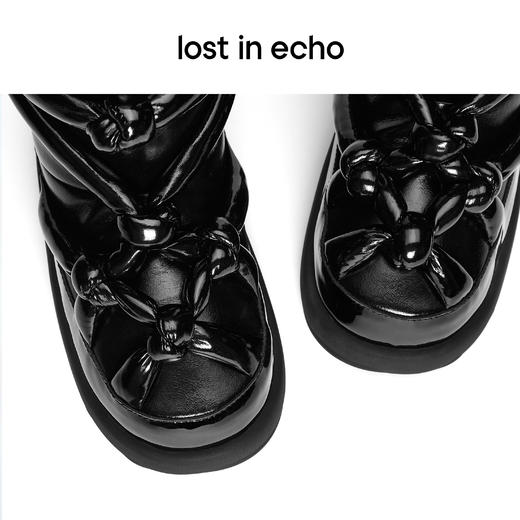 lost in echo 原创设计师品牌 加绒加厚保暖绳结雪地靴长靴面包鞋 商品图1