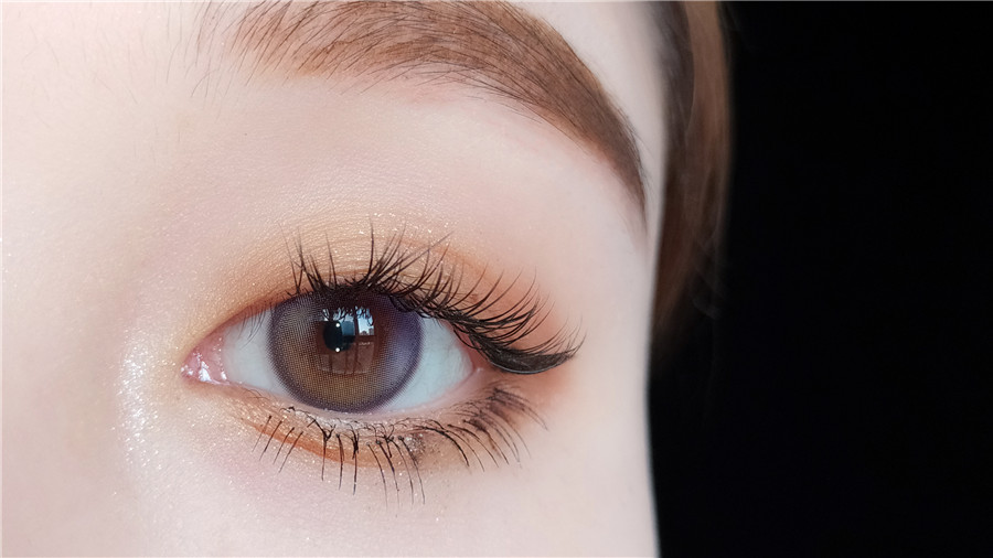 COMELYEYES年抛隐形眼镜 元气少女紫14.2mm 1副/2片-VVCON美瞳网8