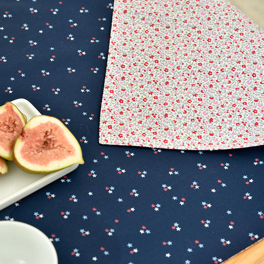 小星星与花日式碎花双面茶旗 商品图2