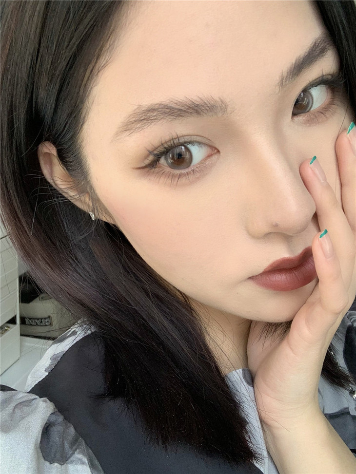 COMELYEYES年抛隐形眼镜 元气少女棕14.2mm 1副/2片-VVCON美瞳商城19