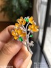 玻璃金翡树叶胸针，18-1041911。  38999 商品缩略图2