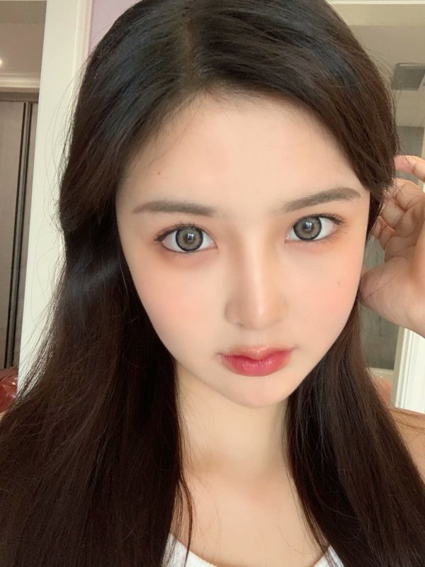 SUSUGIRL半年抛隐形眼镜 奶豹灰14.5mm 1副/2片-VVCON美瞳商城12