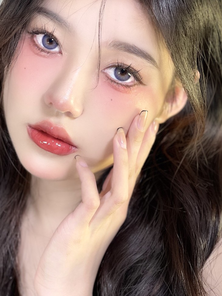 WhosCon年抛隐形眼镜 忧郁蓝调14.5mm 1副/2片-VVCON美瞳商城17