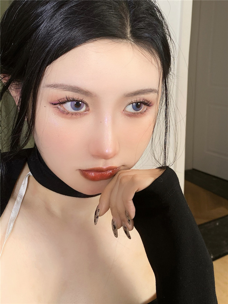 COMELYEYES年抛隐形眼镜 渐变泡泡紫14.5mm 1副/2片-VVCON美瞳网19