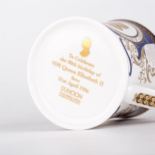 英国原产DUNOON丹侬Wessex型马克杯女王头像 黑色礼盒 商品图3