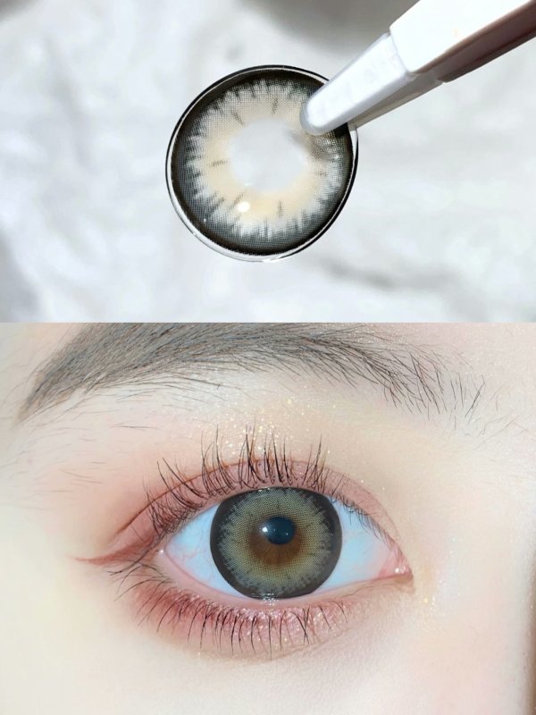 SUSUGIRL半年抛隐形眼镜 奶豹灰14.5mm 1副/2片-VVCON美瞳商城5