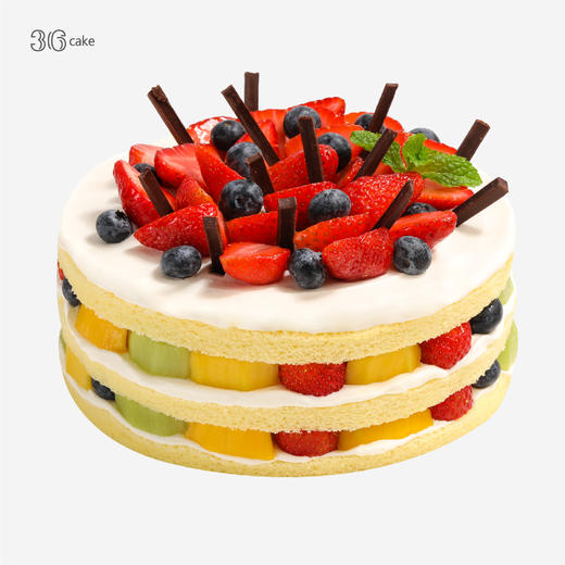 四季鲜果裸蛋糕，可选1.5/2.5/3.5/6磅okt 商品图0