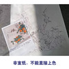 【有步骤】陈军工笔画白描底稿斗方小品《吉事连连》柿子麻雀初学者临摹花鸟线稿CJ17 商品缩略图2