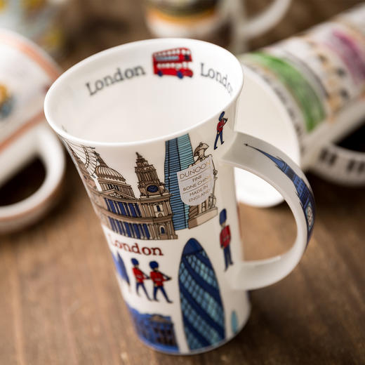 英国DUNOON丹侬峡谷型马克杯异国风情之建筑 黑色礼盒 商品图2