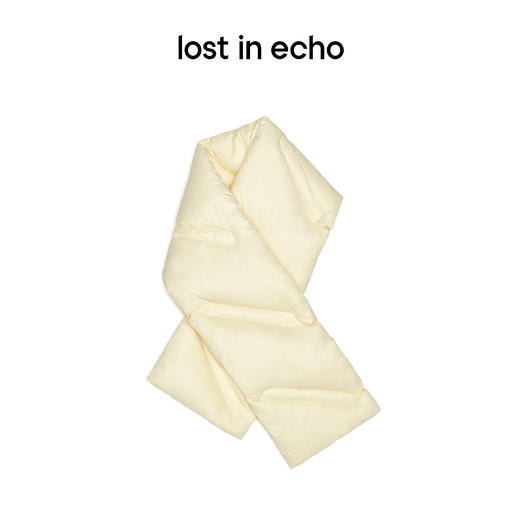 [捡漏价]lost in echo 运动织带羽绒白鸭绒围巾围脖男女保暖骑行护颈椎百搭 商品图1