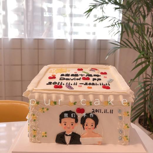 方形四面画人生不同阶段手绘蛋糕-低糖处理无添加 商品图2