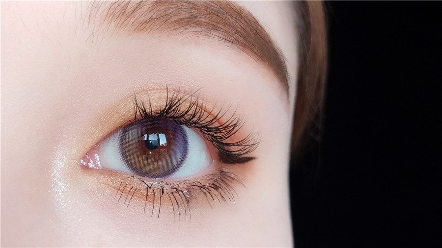 COMELYEYES年抛隐形眼镜 元气少女紫14.2mm 1副/2片-VVCON美瞳网7