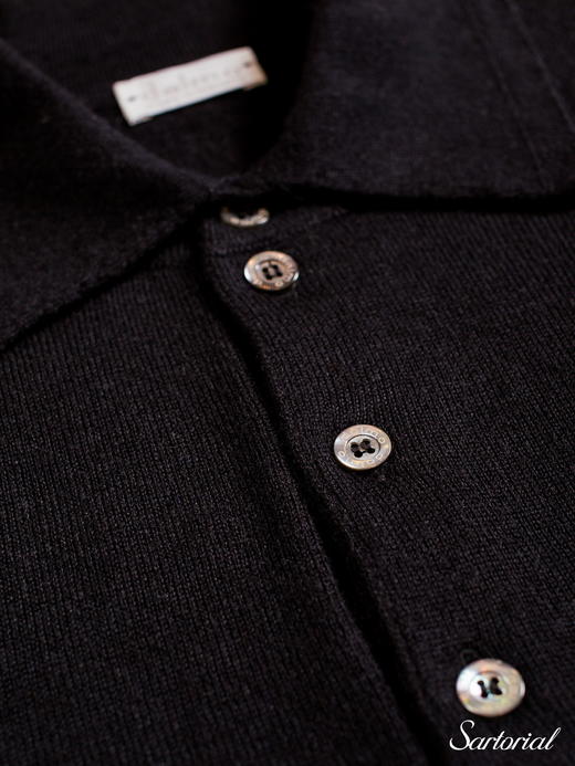 Dalmo 黑色羊绒Polo 商品图2