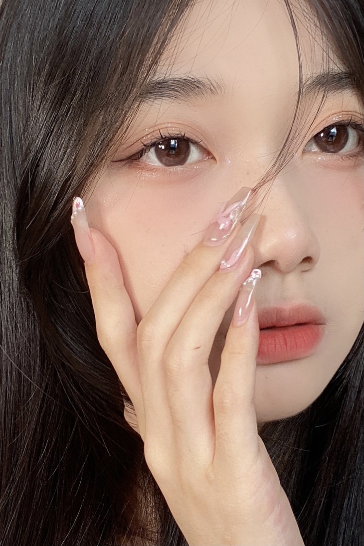 Annakelly半年抛隐形眼镜 蒸馏水杏茶14.2mm 1副/2片-VVCON美瞳商城14