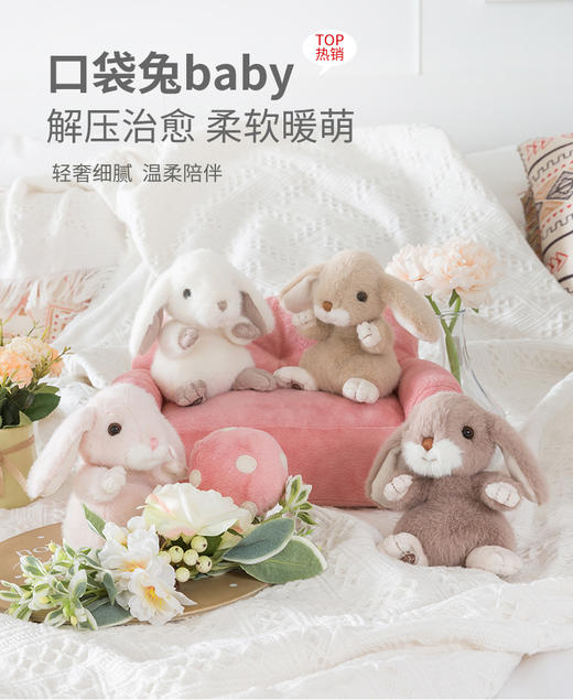 伽百利/Gabriel小兔子可爱毛绒玩具公仔安抚玩偶陪伴女孩节日礼物 商品图0