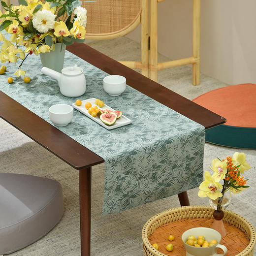 竹林三色日式双面棉布茶旗 商品图0