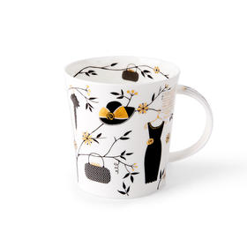 英国原产DUNOON丹侬lomond型骨瓷茶杯水杯马克杯时尚长裙