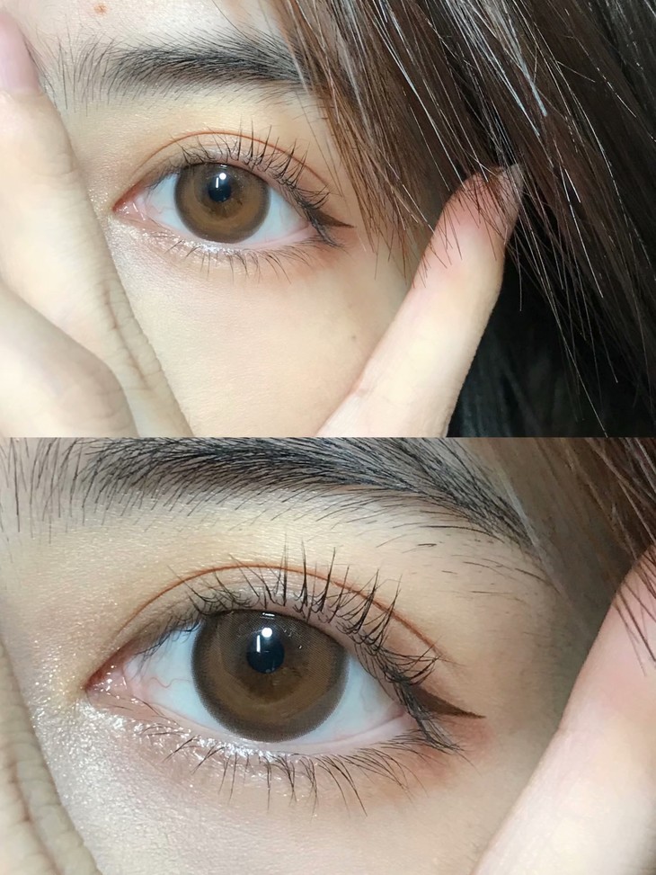 KiraFairy年抛隐形眼镜 胶原酒褐14.2mm 1副/2片-VVCON美瞳网11