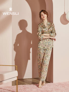 万事利睡衣套装-浅夏