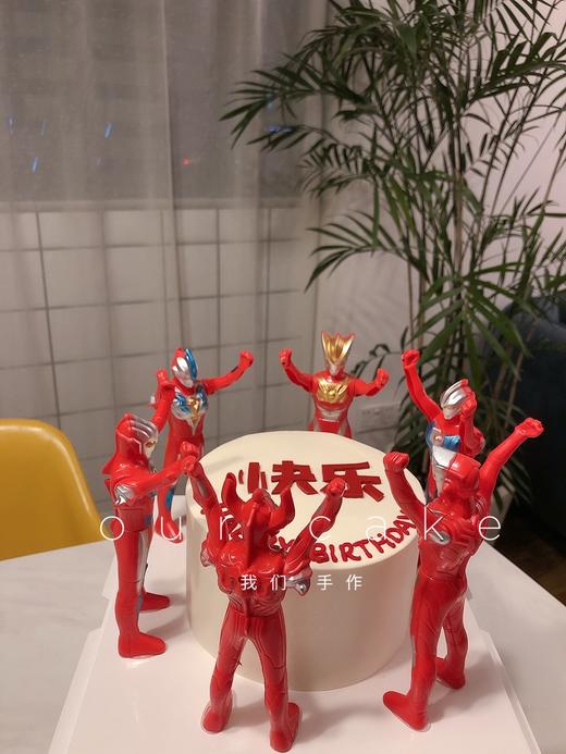 奥特曼祝大家发财蛋糕-低糖处理无添加 商品图3