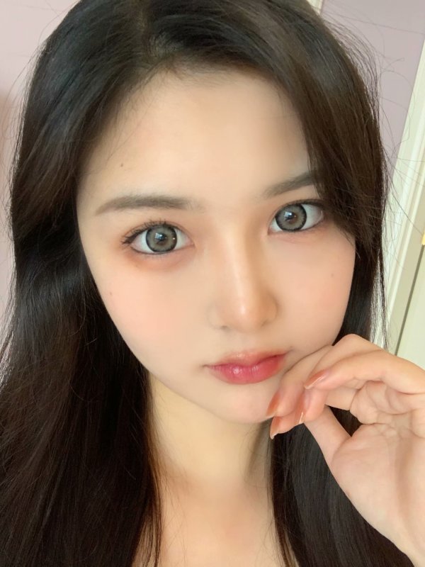 SUSUGIRL半年抛隐形眼镜 奶豹灰14.5mm 1副/2片-VVCON美瞳商城10