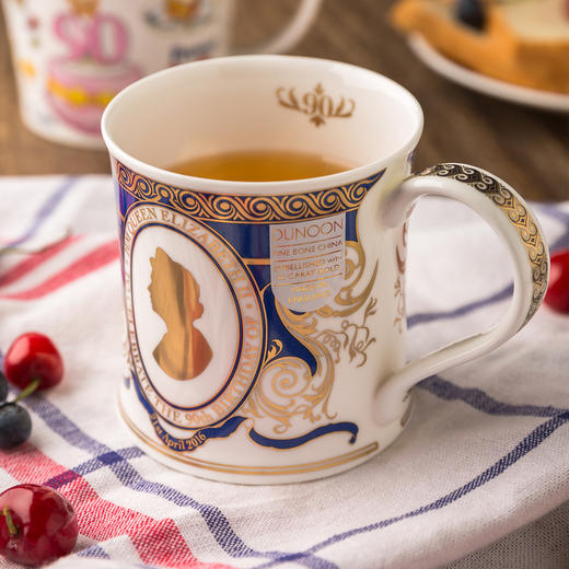 英国原产DUNOON丹侬Wessex型马克杯女王头像 黑色礼盒 商品图1