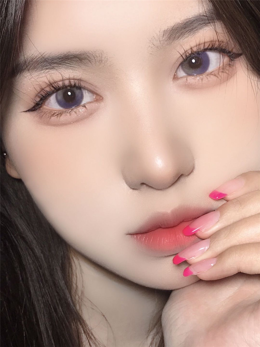 COMELYEYES年抛隐形眼镜 元气少女紫14.2mm 1副/2片-VVCON美瞳网46