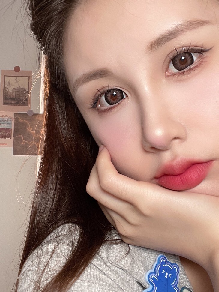 WhosCon年抛隐形眼镜 山茶花14.5mm 1副/2片-VVCON美瞳商城12