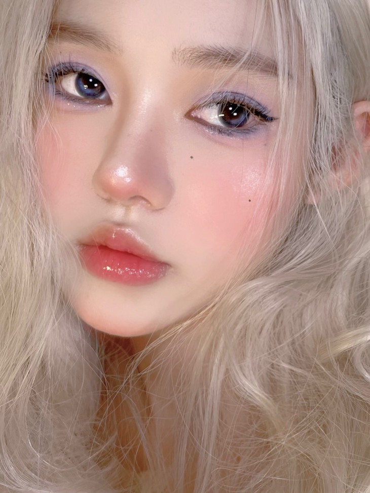 KiraFairy年抛隐形眼镜 一抹蓝光14.2mm 1副/2片-VVCON美瞳网25