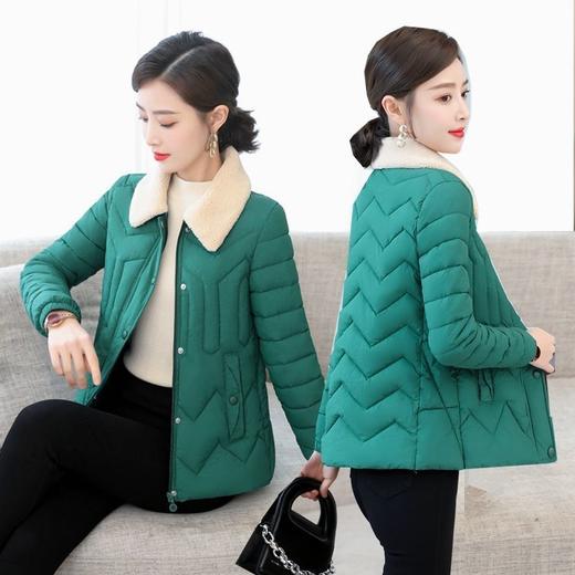 AA  RC羽绒棉棉服仿羊羔毛翻领小棉袄轻便外套 商品图1