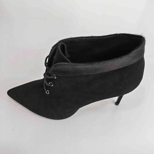 LFGJ 6603 真皮尖头细跟高跟短靴磨砂皮裸靴潮 商品图1