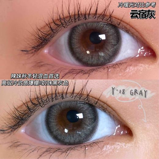 【月抛】lillilly月抛  Y18 云宿灰，大直径月抛| DK月抛 | 【同品牌多副更划算,选款色板在详情页】 商品图2