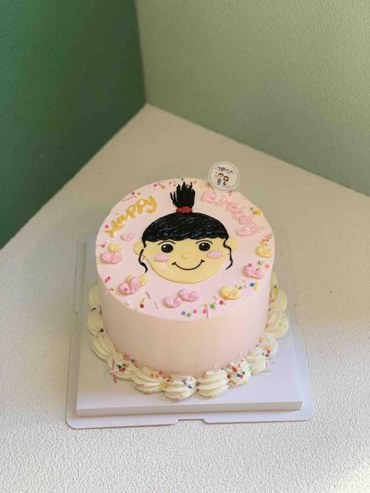手绘女孩奶油蛋糕 下单前请仔细阅读商品详情 商品图0