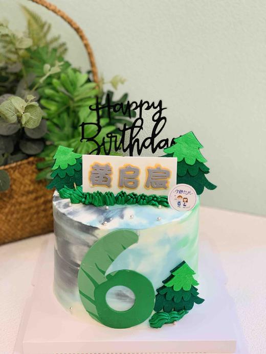 男孩树树简洁奶油蛋糕 下单前请仔细阅读商品详情 商品图0