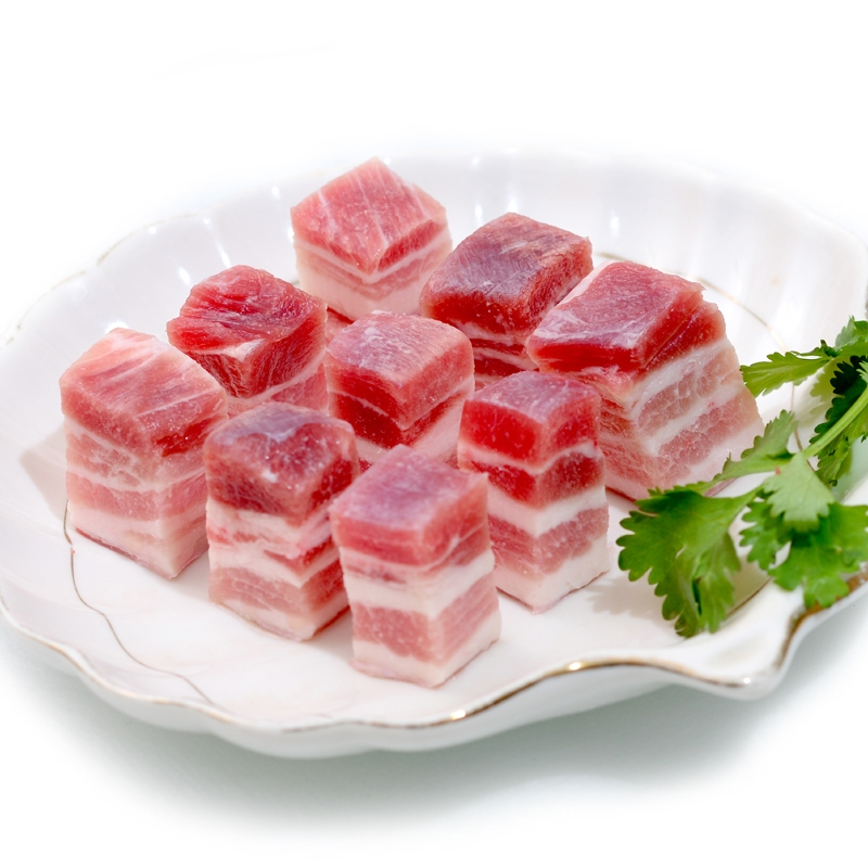 旗舰店大红门一级带皮精五花块10kg