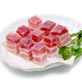 旗舰店大红门一级带皮精五花块10kg