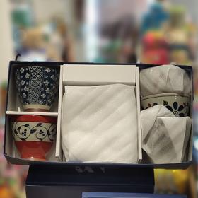 13041染锦彩茶杯五件套