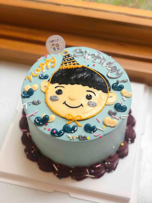 手绘男孩奶油蛋糕 下单前请仔细阅读商品详情 商品图0