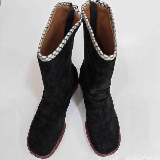 LFGJ 6413 马丁靴秋冬英伦风短靴韩版百搭中跟粗跟中筒靴女 商品图2