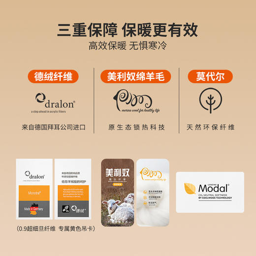 【源于天然优于天然，羊毛打底裤】 商品图3