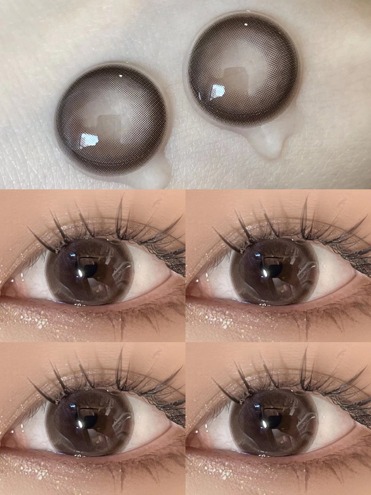 Claire color 双高光巧 年抛 2片 14.5mm 着色13.7mm 基弧8.6 含水38% 韩国进口