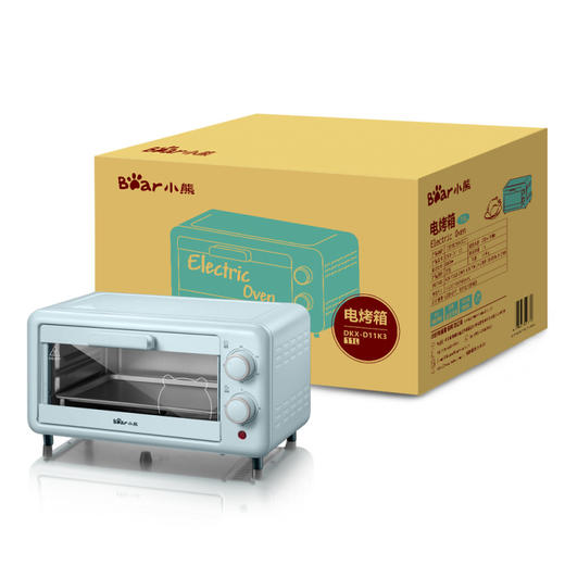 【小熊电烤箱11L】多功能小型烘焙水浴蒸烤 旋风式蛋糕面包饼干机烘烤机 商品图3