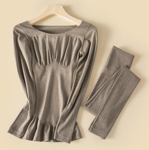 【轻薄发热德绒保暖衣套装】收腹紧身 塑身美体 轻薄不臃肿 隐形背背佳 收腹提臀 无痕隐身蓄热保暖 秋衣秋裤套装 商品图7