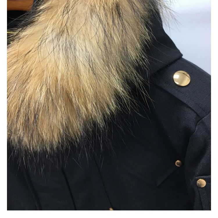 【ydwm1】冬日新品!男士狼毛毛领连帽中长羔端羽绒服!