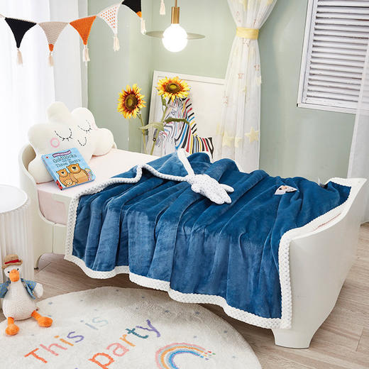 【一款多用 双面绒加厚保暖】新款儿童云貂绒休闲贴布毛毯婴幼园动漫卡通空调小毯子膝盖毯 商品图5