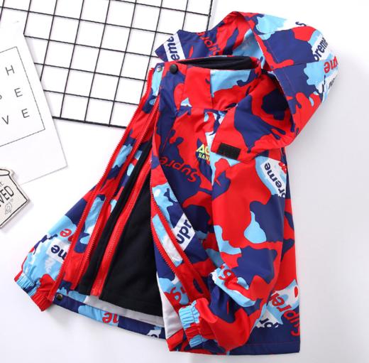 【童装】男童合一加绒可拆卸连帽冲锋衣 商品图4