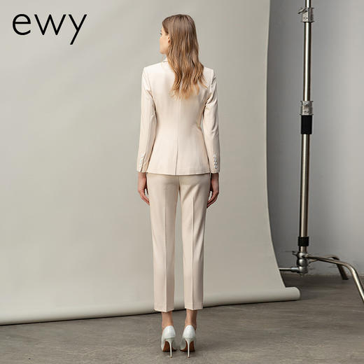 米白色名媛干练西装套装ol秋季新款长袖职场正装气质职业女工装 商品图3