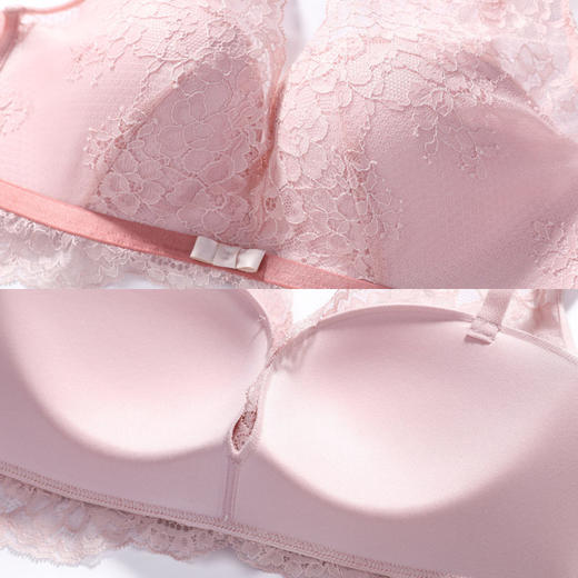 芬狄诗夏季新款蕾丝 无钢圈内衣女下厚上薄款美背聚拢文胸FB00178 商品图2