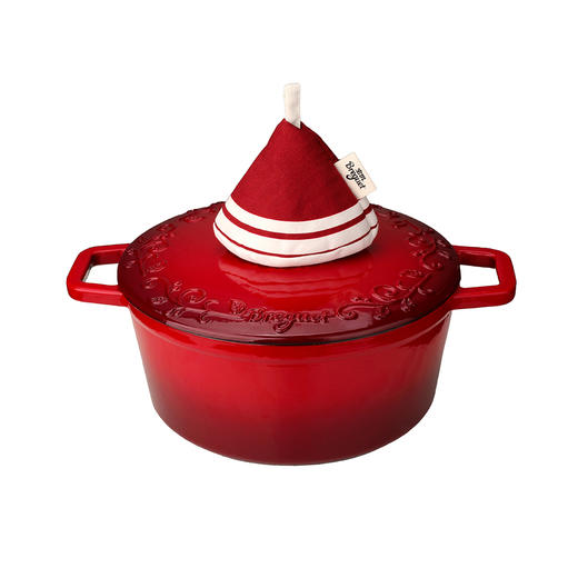 BGA2401   Breguet琅彩系列珐琅铸铁锅（经典红） 商品图4