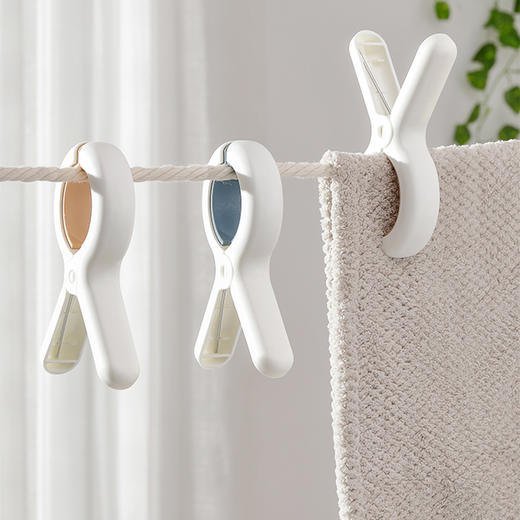 孙小美防风固定夹3个S0433夹子晾衣夹晒被子棉被夹强力固定晾衣架家用衣服塑料被夹 商品图1